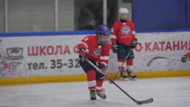 Almaty Kazakhstan April 2023 Children Playing Training Match Preparation Championships — Stock Video