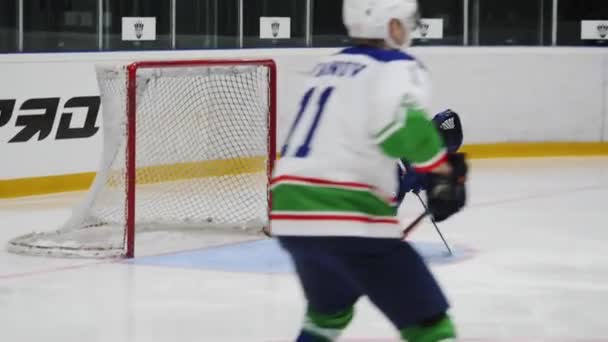 Almaty Kazakhstan Května 2023 Hokejisté Během Národního Šampionátu Ledové Aréně — Stock video