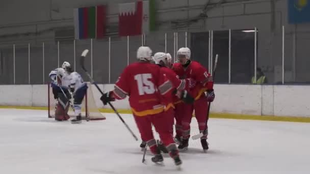 Almaty Kazakhstan Luglio 2023 Gli Atleti Giocano Hockey Competono Con — Video Stock