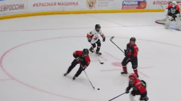 Almaty Kazakhstan Agosto 2023 Atletas Profissionais Jogam Torneios Hóquei Gelo — Vídeo de Stock