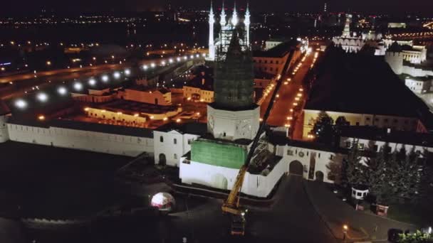 Almaty Kazakhstan Agosto 2023 Edificio Una Enorme Fortaleza Corazón Ciudad — Vídeo de stock