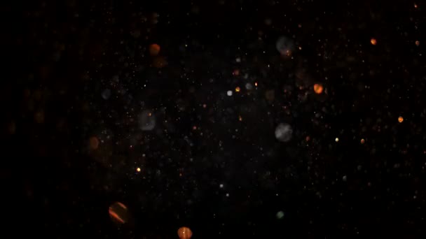 Parlayan Parçacıkların Kıvılcımların Arka Planı — Stok video