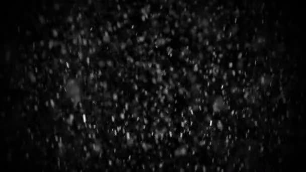 アルファチャンネル付きの白雪の背景 — ストック動画