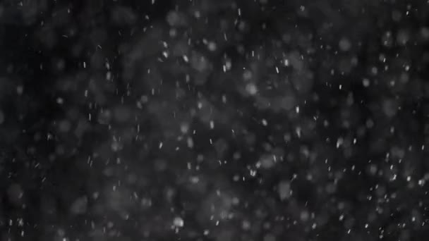 白雪的渲染动画 雪花飘落 雪的背景 — 图库视频影像