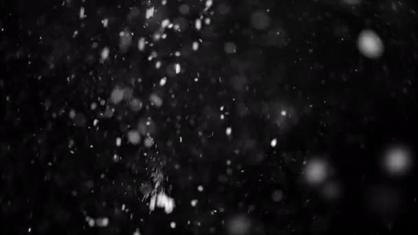Velké Vánoční Sněhové Vločky Pomalu Točí Větru Zelené Obrazovce — Stock video
