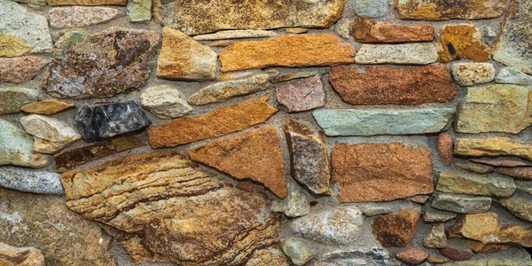 Frammento Muro Pietra Naturale Come Sfondo Consistenza Struttura Del Muro — Foto Stock