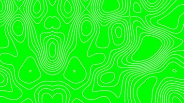 Yeşil arkaplanda soyut şablon canlandırması