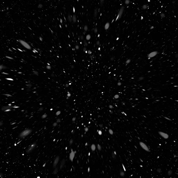 Snow overlay. Christmas snow background isolated on black background. Snowflakes. Falling snowflakes