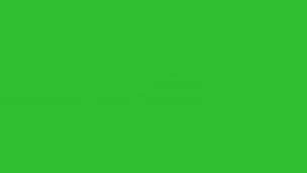 绿色屏幕上的壮观炸弹爆炸 — 图库视频影像
