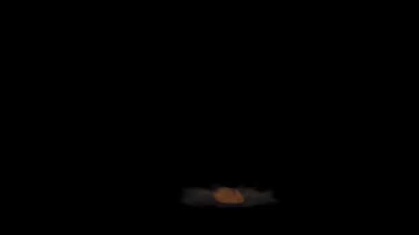 Видовищний Вибух Бомби Шокова Хвиля Грибна Хмара — стокове відео