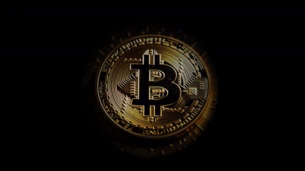 Abstraktní Schéma Konceptu Těžby Bitcoinů Technologií Blockchain — Stock video