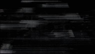 Ekrandaki dijital hatalar. Renkli çizgiler gürültülü televizyon ekranı