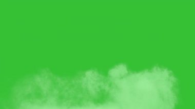 İnce duman yeşil bir arka planda yavaşça sürüklenir. Hareket grafikleri ve atmosferik görsel efektleri birleştirmek için mükemmel