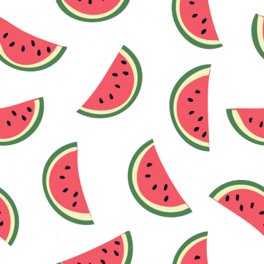 Şeffaf arkaplanda tohumlu kusursuz karpuz dilimleme deseni