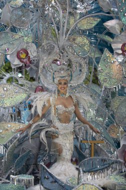 TENERIFE, SPAIN - FEBRUARY 21, 2023: Carnival Festival in the streets of Santa Cruz de Tenerife. February 21, 202