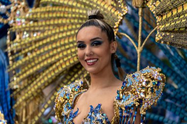 TENERIFE, SPAIN - FEBRUARY 21, 2023: Carnival Festival in the streets of Santa Cruz de Tenerife. February 21, 202