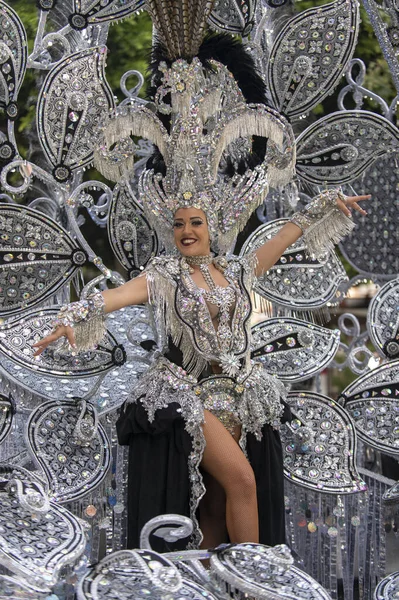 TENERIFE, SPAIN - FEBRUARY 21, 2023: Carnival Festival in the streets of Santa Cruz de Tenerife. February 21, 202