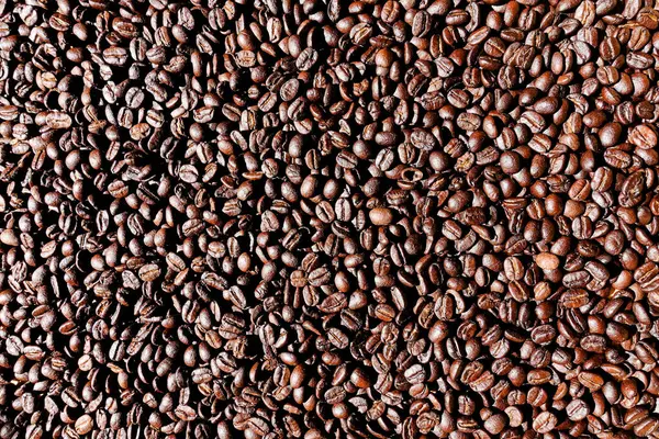 Kavrulmuş kahve çekirdekleri, kahverengi kahve çekirdekleri..