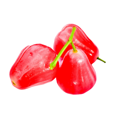 Şeffaf Arkaplan Üzerine Taze Gül Elması.