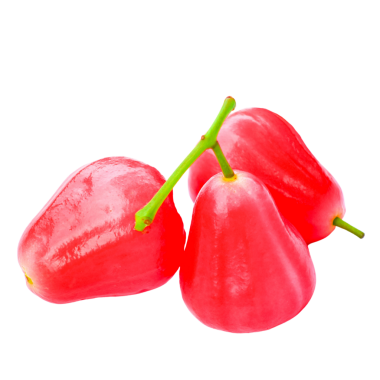 Şeffaf Arkaplan Üzerine Taze Gül Elması.