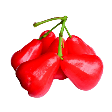 Şeffaf Arkaplan Üzerine Taze Gül Elması.