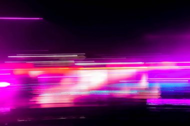 Neon Işık Hareketi Bulanık Arkaplanı