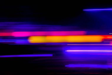 Neon Işık Hareketi Bulanık Arkaplanı