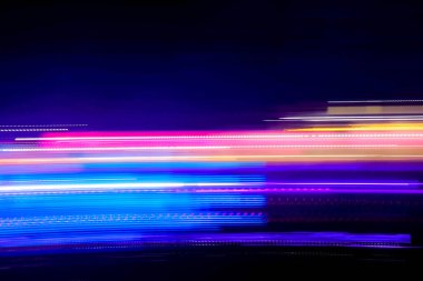 Neon Işık Hareketi Bulanık Arkaplanı