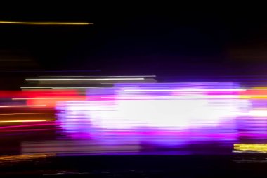 Neon Işık Hareketi Bulanık Arkaplanı