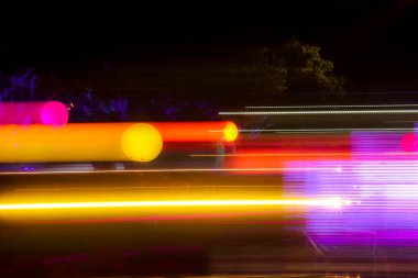 Neon Işık Hareketi Bulanık Arkaplanı