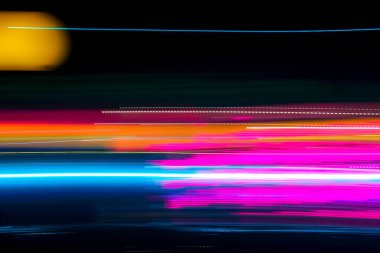 Neon Işık Hareketi Bulanık Arkaplanı