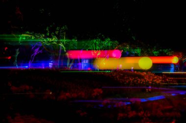 Neon Işık Hareketi Bulanık Arkaplanı