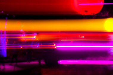 Neon Işık Hareketi Bulanık Arkaplanı