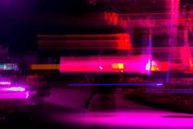 Neon Işık Hareketi Bulanık Arkaplanı