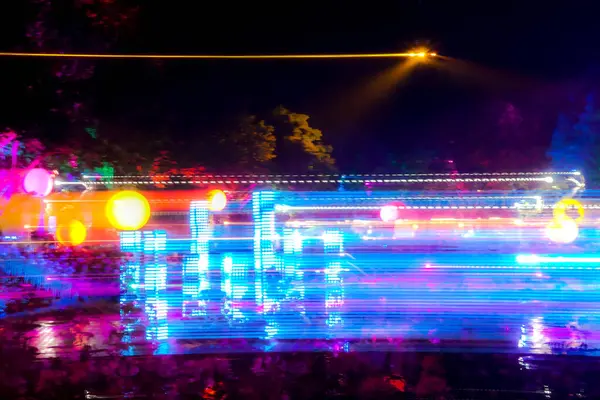 Neon Işık Hareketi Bulanık Arkaplanı