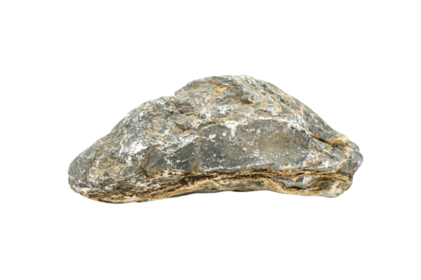 Beyaz Arkaplanda Kaya Taşları, Saydam Arkaplanda Doğal Taş.