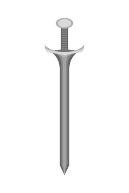 Orta çağ tarzında keskin bir kılıç. vektör resim deposu