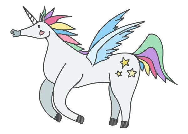 funny unicorn character fabulous. stock picture image