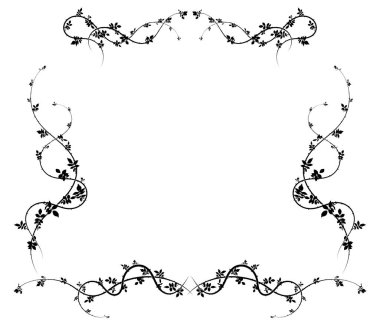 Beyaz arka planda satılık gül kalçalı, karmaşık bir çerçeve. vektör resim deposu