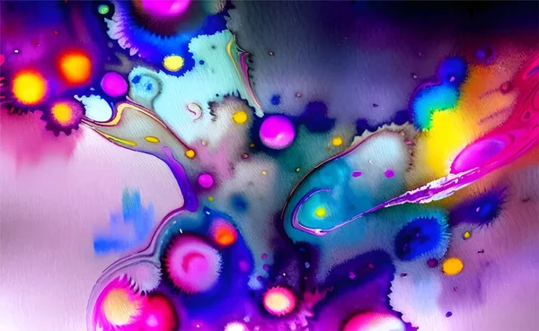 Vektorové Akvarel Pozadí Tapety Krásnou Multicolor Duha Barva Prázdninový Kouř — Stockový vektor