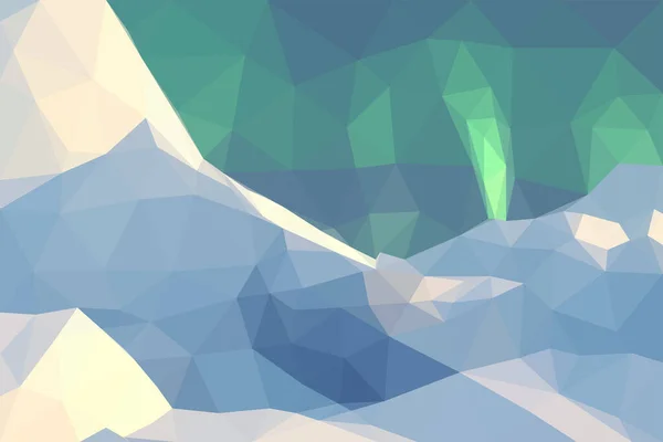Polygonale Geometrische Abstracte Digitale Berg Vector Kleurrijk Vlak Landschap Reisachtergrond — Stockvector