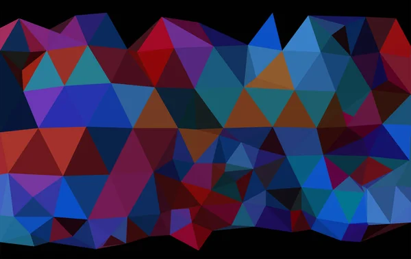 Coloré Volumétrique Low Poly Fond Élégant Vecteur Multicolore Illustration Luxe — Image vectorielle