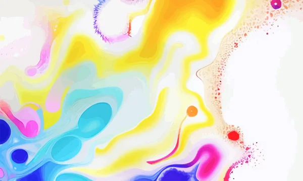 ベクトル水彩の背景 美しい多色の壁紙 休日の煙 ファンタジーペイント アクリル ドローイングファンタジースペース — ストックベクタ