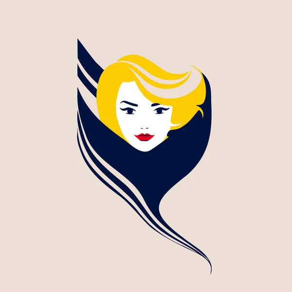 Emblem Retro Stil Für Frauensportunternehmen Konzeptionelle Vektor Kreative Illustration — Stockvektor