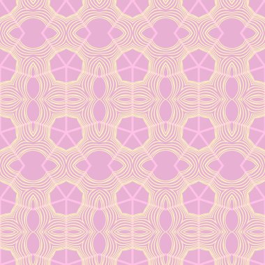 Soyut geometrik pembe renkli hippi moda yastık deseni, egzotik lüks formları olan genç karalama kumaş dekoru.