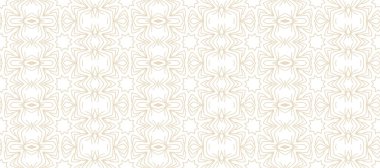 Soyut geometrik bej ve beyaz hippi yastık deseni, bej ve beyaz karalama kumaş dekoru egzotik lüks formlar.