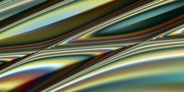 Lüks yeşil, zengin iş geçmişi, teknolojik ve fütüristik modern duvar kağıdı, 3D çizim, 3D illüstrasyon