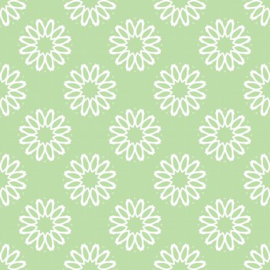 Soyut geometrik yeşil ve beyaz hippi moda yastık deseni, egzotik lüks şekilli yeşil ve beyaz karalama kumaş dekoru