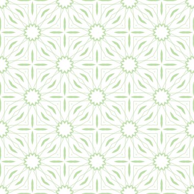 Soyut geometrik yeşil ve beyaz hippi moda yastık deseni, egzotik lüks şekilli yeşil ve beyaz karalama kumaş dekoru