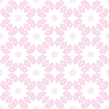Zarif, pembe ve beyaz, pürüzsüz bir desen. Süslü stil kabilenin etnik geçmişi. Geometrik süsleme arka planı tekrarla. Dekoratif kapak